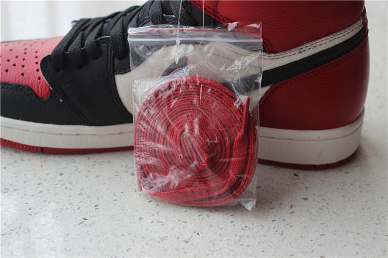 PK GOD AIR JORDAN 1 BRED TOE BEST VERSION THE ONLY CORRECT RETAIL LEATHER IN THE MARKET